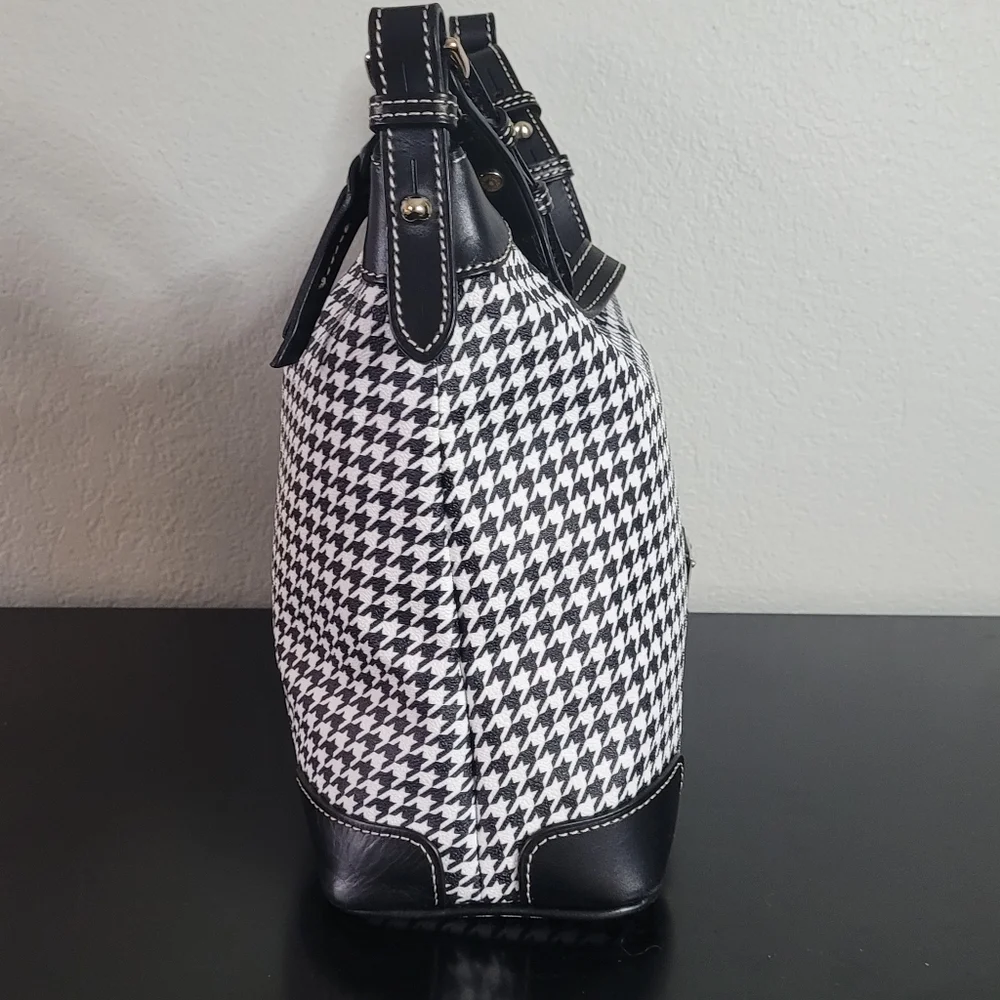 Dooney & Bourke Houndstooth Hobo Shoulder Bag - Picture 3 of 16
